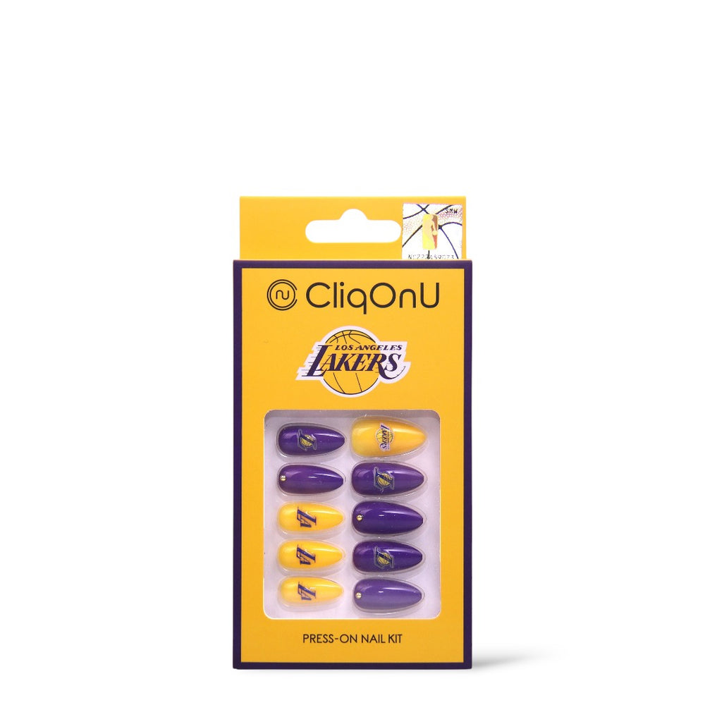 CliqOnU Los Angeles Lakers Nails